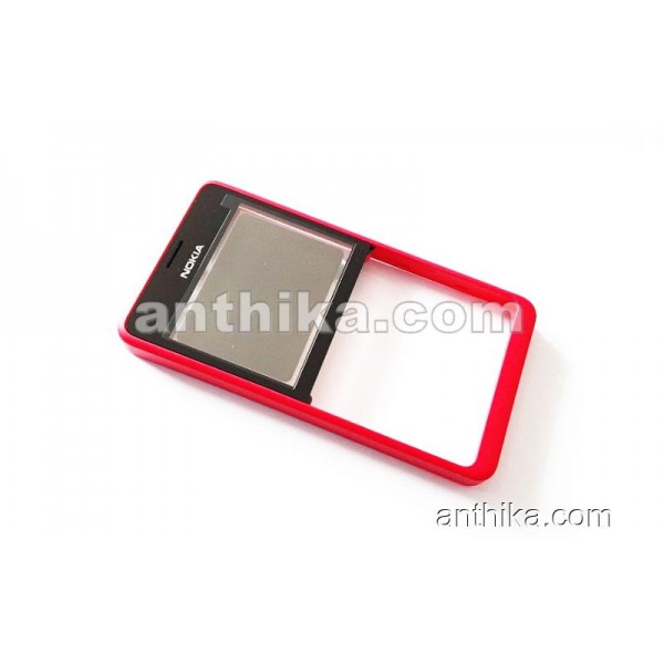 Nokia 210 Asha Kapak Original Front Cover Pink New