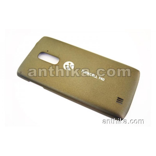 Turkcell T40 Kapak Original Battery Cover Grey Use...