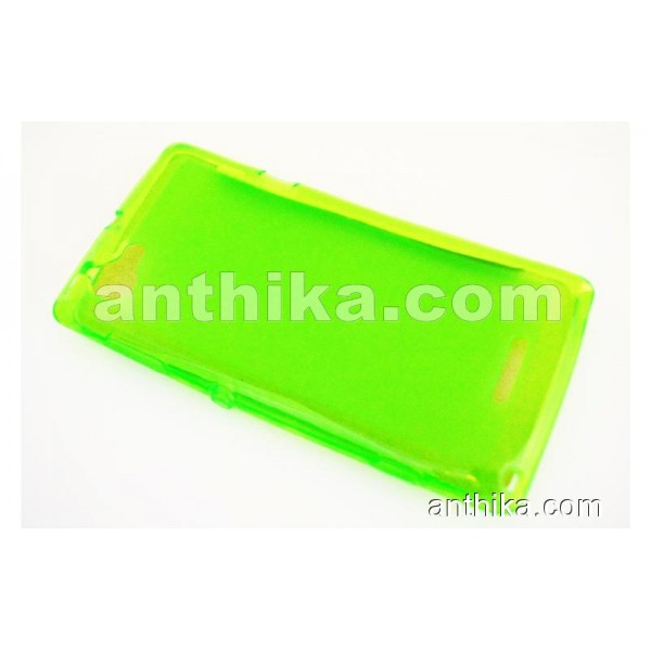 Sony Xperia L S36H C2105 Silikon Kılıf High Quality Silicone Case Green New