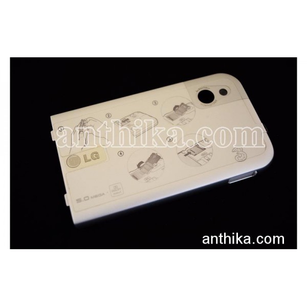 LG KM900 Arena Kapak Original Battery Cover Silver...