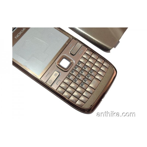 Nokia E72 E72i Kapak Kasa Tuş Cover and Keypad Gold New