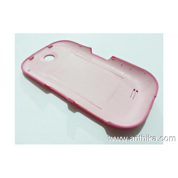 Samsung S3650 Orjinal Arka Batarya Kapak Pink Cover - 7