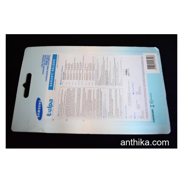 Samsung C140 C260 C270 Şarj Aleti Original Car Charger New in Box