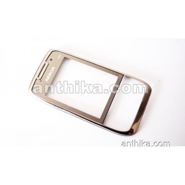 Nokia E66 Kapak Original Front Cover Gray Used