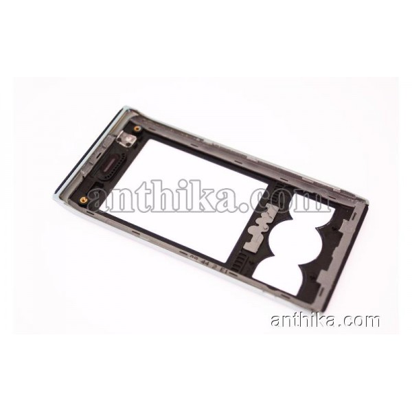 Sony Ericsson W595 W595i Kapak Original Front Cover Grey 1206-2770
