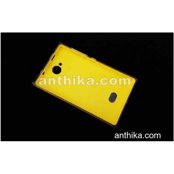 Nokia 503 Asha Kapak Original Back Cover Battery Cover Yellow New