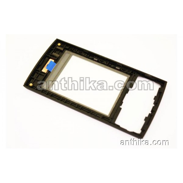Nokia X3-00 Kapak Original Front Cover Red Black New 0254838