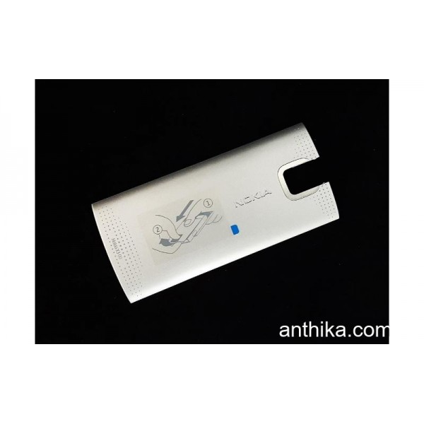 Nokia X3 X3-00 Kapak Original Battery Cover Silver...