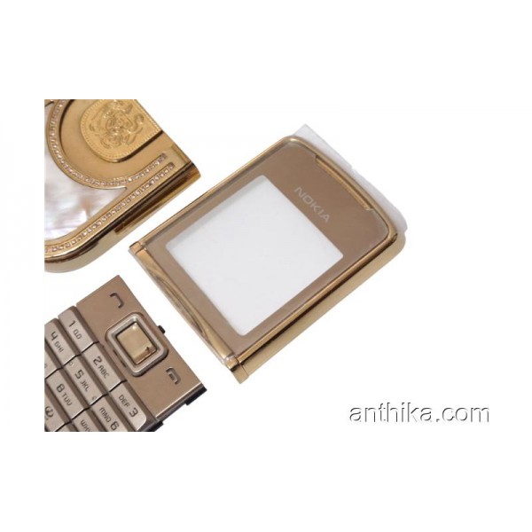 Nokia 8800 Sirocco Gold Kapak Tuş Set Kral Arthur Seri King Arthur Edition