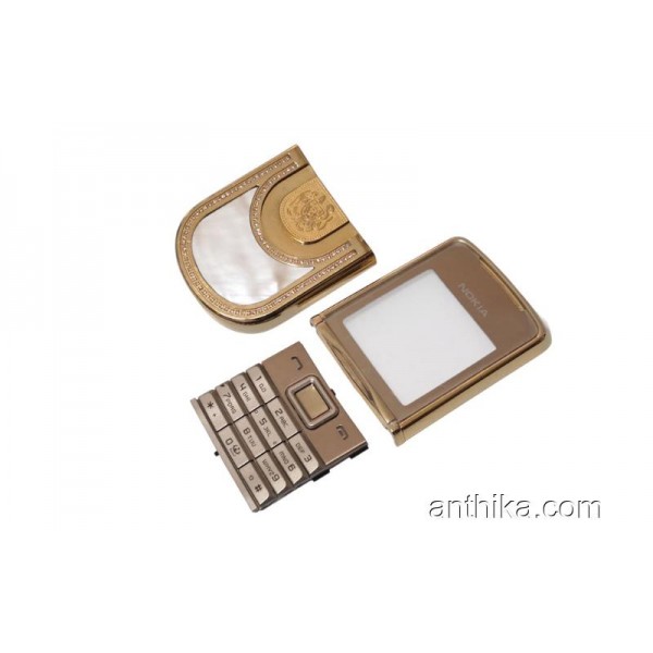 Nokia 8800 Sirocco Gold Kapak Tuş Set Kral Arthur Seri King Arthur Edition