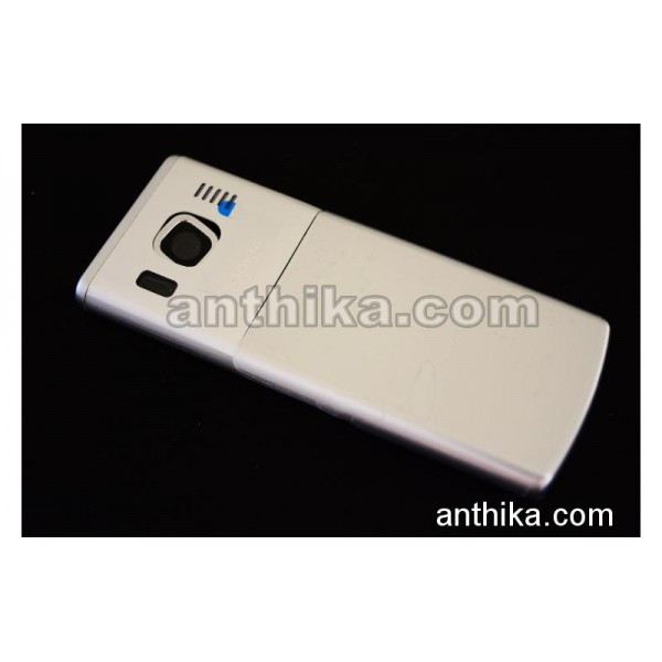 Nokia 6500 Classic Kapak Tuş High Quality Cover Silver New
