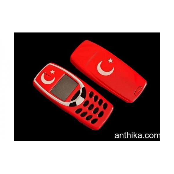Nokia 3310 Kapak Tc Bayrak Motifli Ayyıldız