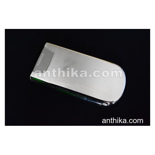 Nokia 8800 Kapak Original Battery Cover Silver Use...