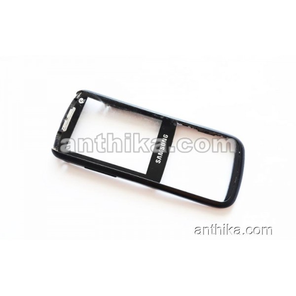 Samsung C3782 Kapak Original Front Cover Black Use...