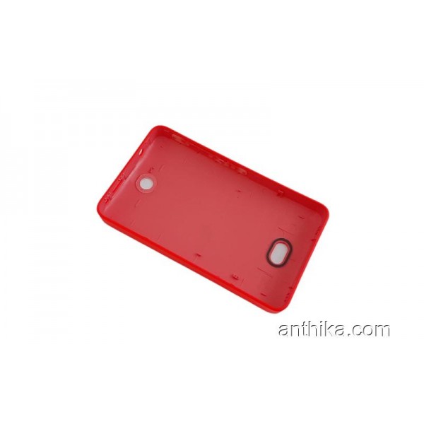 Nokia 501 Asha 501 N501 Kapak Original Back Cover Battery Cover Red New