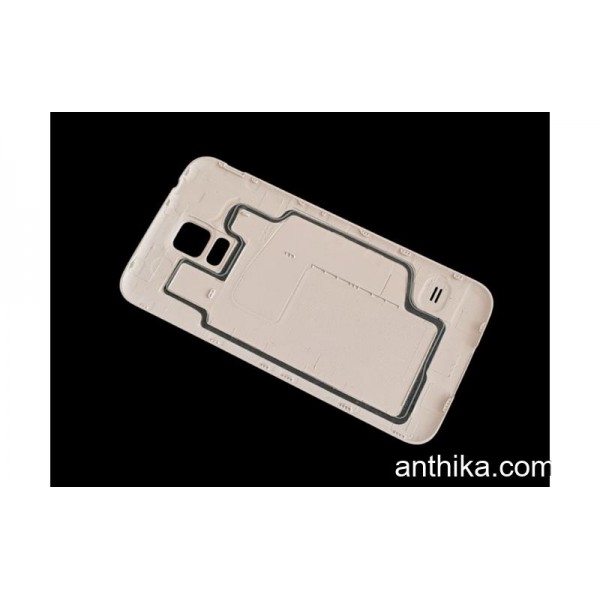 Samsung Galaxy S5 G900 Kapak Mavi Battery Cover White New