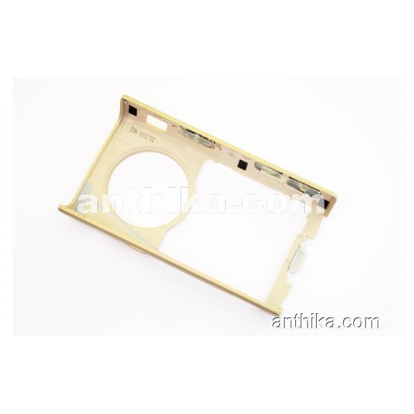 Nokia N95 Kapak Original Middle Cover Gold New