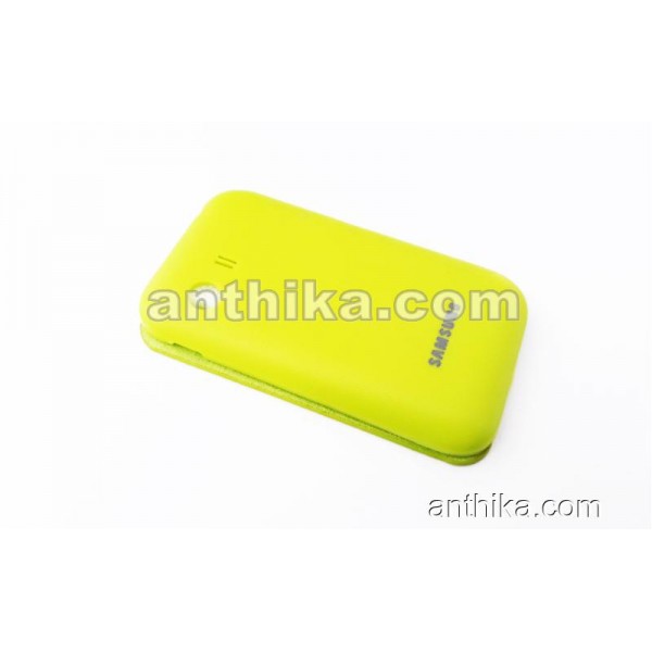 Samsung S5360 Galaxy Y Kapak Kılıf Original Flip Cover Green New
