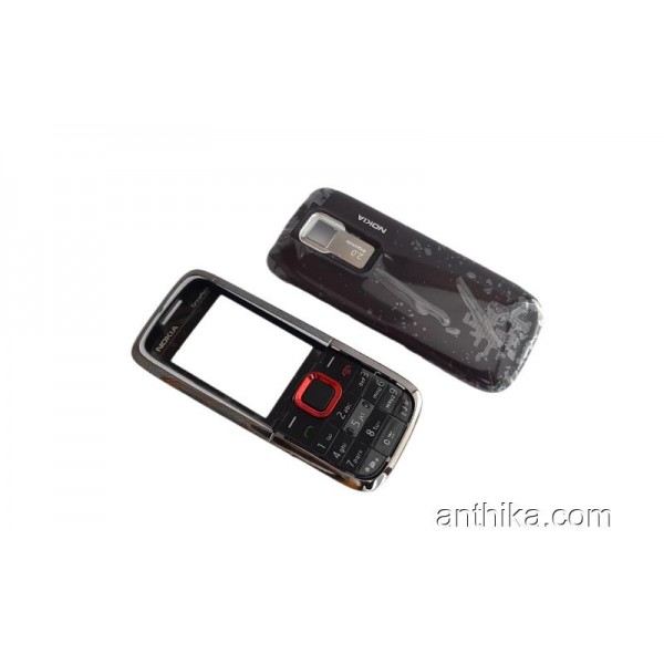 Nokia 5130 Kapak Tuş Set High Quality Cover Red N...