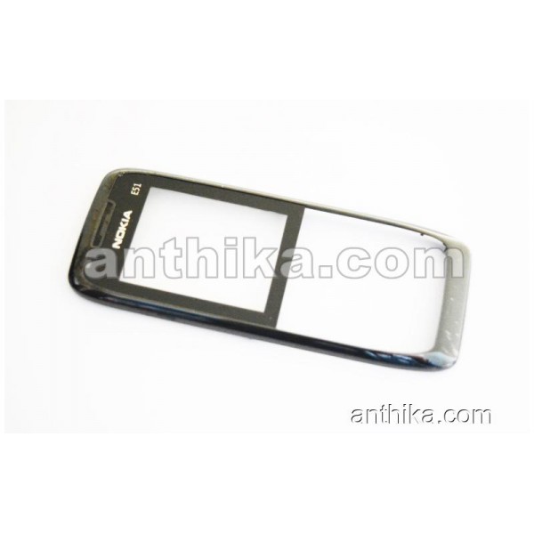 Nokia E51 Kapak Original Front Cover Black Used