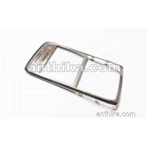 Nokia E71 Kapak Original Front Cover Silver Light ...