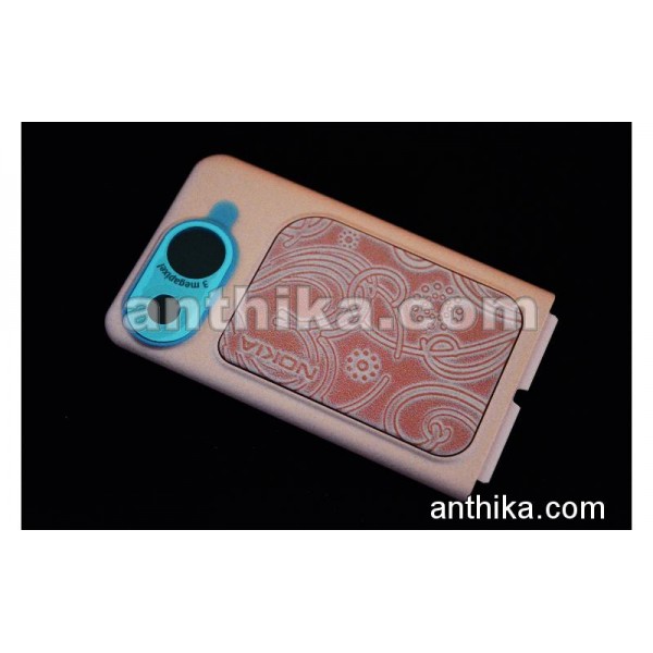 Nokia 7390 Kapak Original Battery Cover Pink New 0...