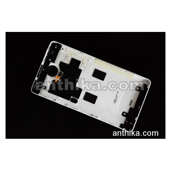 Sony Xperia T LT30p Kapak Kasa Original Middle Cover White 1262-2467