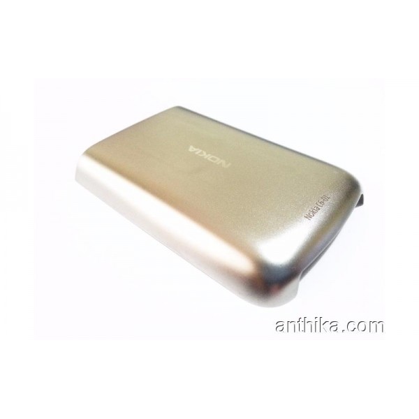 Nokia C6-01 Kapak Orjinal Battery Cover Silver Use...