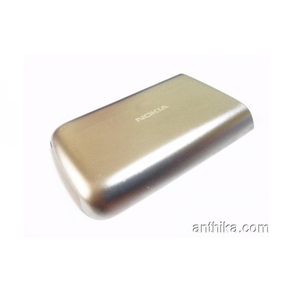 Nokia C6-01 Kapak Orjinal Battery Cover Silver Used