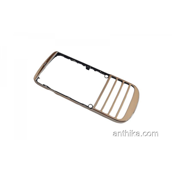 Nokia Asha 300 Kapak Original Front Cover Gold New
