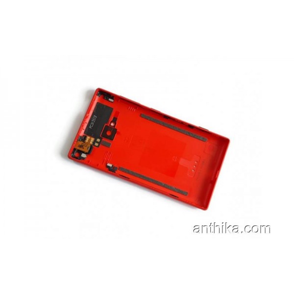 Nokia Lumia 720 N720 Kapak Soket Flex Original Back Cover Red New