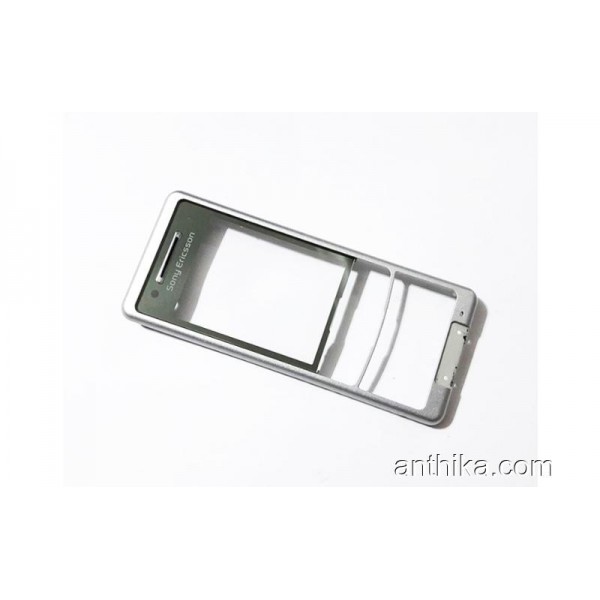 Sony Ericsson C510 Kapak Original Front Cover Silv...