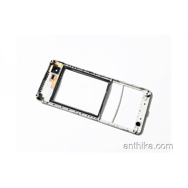 Sony Ericsson C510 Kapak Original Front Cover Silver Used