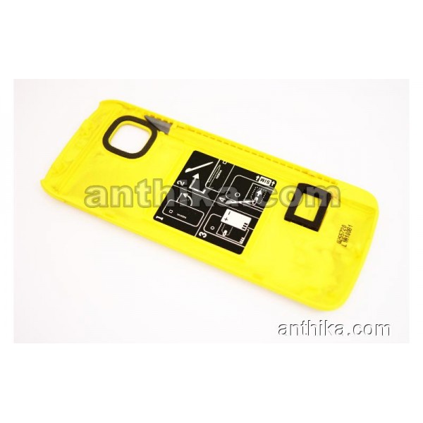 Nokia 5230 Kapak Kalem Original Battery Cover Stylus Yellow New