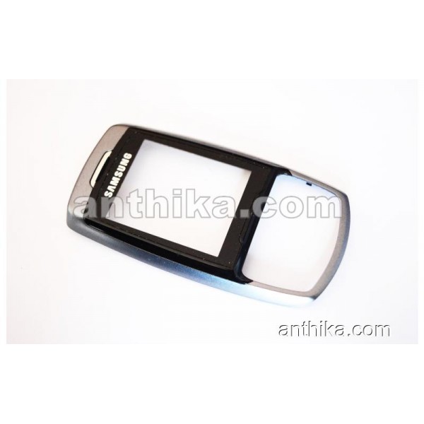 Samsung E830 Kapak Original Front Cover Gray Used