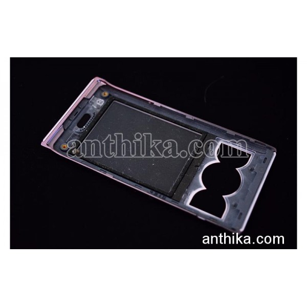 Sony Ericsson W595 W595i Kapak Original Front Cover Pink Used