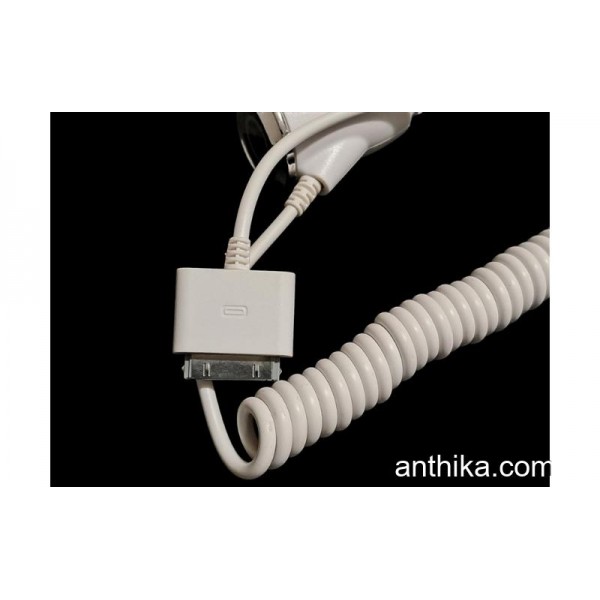 Apple iphone Araç Şarj Aleti iphone 3 3G 3Gs 4 4s Araç Şarjı