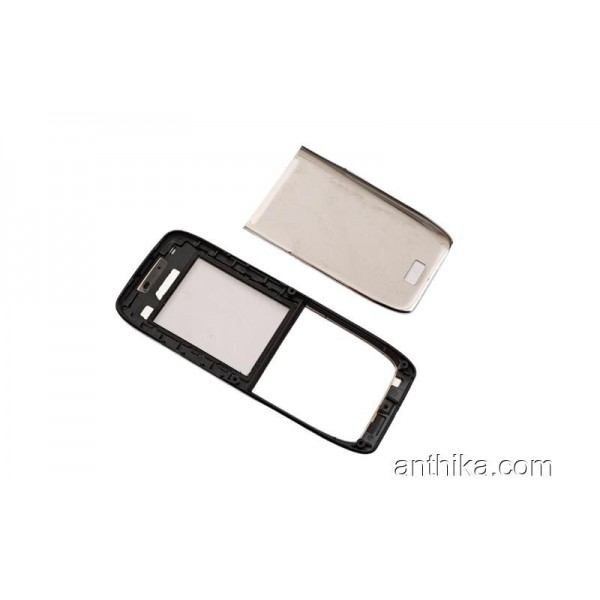 Nokia E51 Kapak Set Original Front and Battery Cover Silver New
