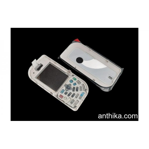 Nokia 7610 Kapak Tuş Original Xpress on Cover and Keypad White New