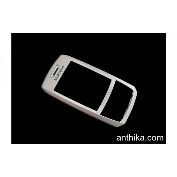 Samsung e250 Kapak Original Front Cover Silver Use...