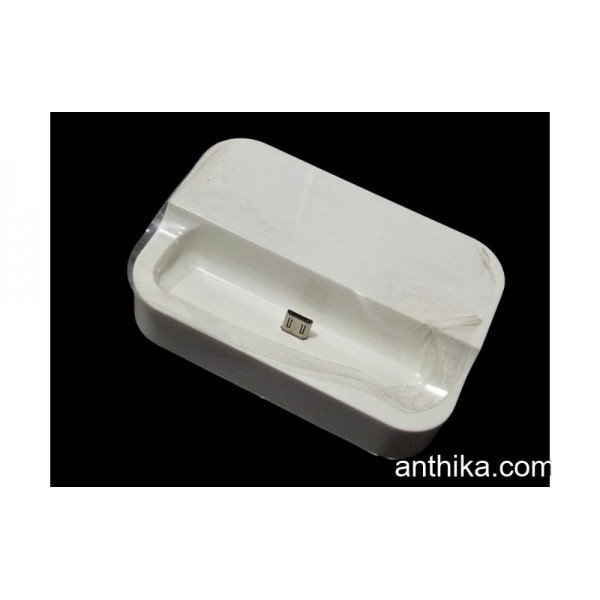 Android Micro Usb Dock Masaüstü Şarj Aleti Beyaz