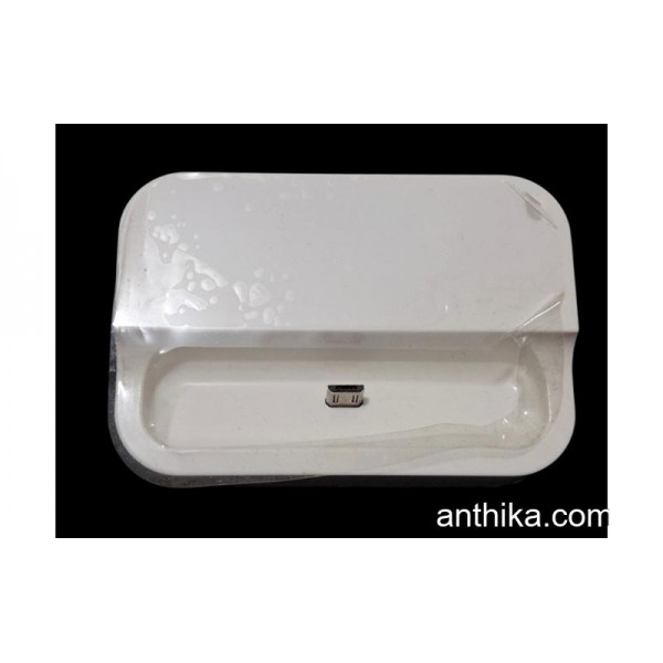 Android Micro Usb Dock Masaüstü Şarj Aleti Beyaz
