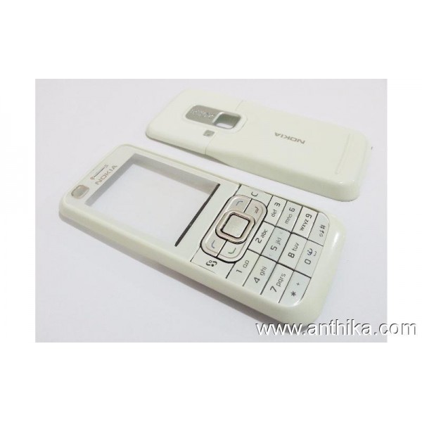 Nokia 6120 Classic Kapak Takım White Cover