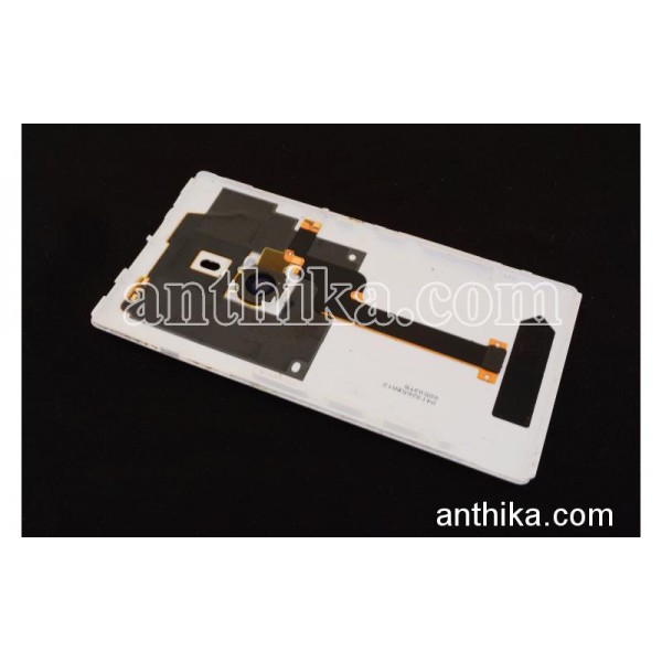 Nokia Lumia 925 Kapak NFC Anten Original Battery Cover White 02503T5