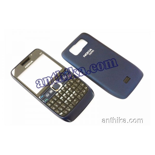 Nokia E63 Kapak Tuş Orjinal Cover Navy Blue New 0...