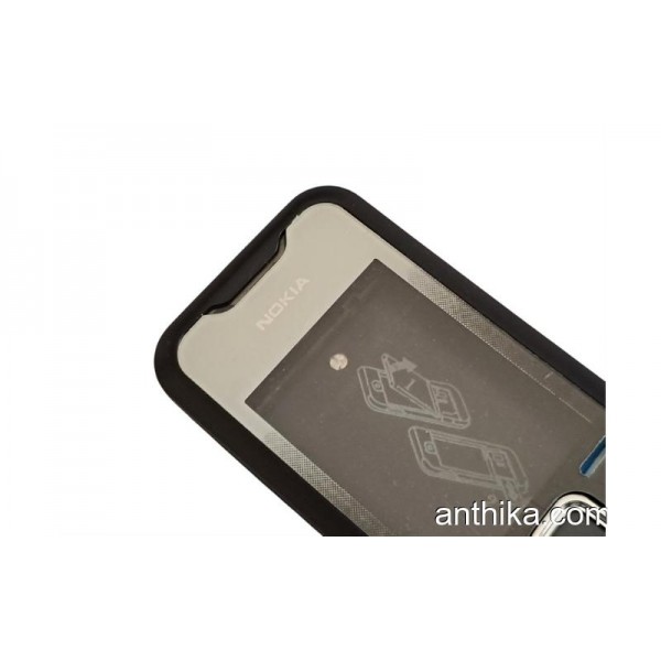 Nokia 7210 Kapak Tuş Orta Çıta High Quality Cover Middle Frame Black