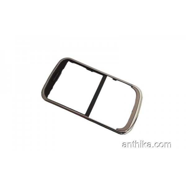 Samsung s3350 Kapak Original Front Cover Silver Us...