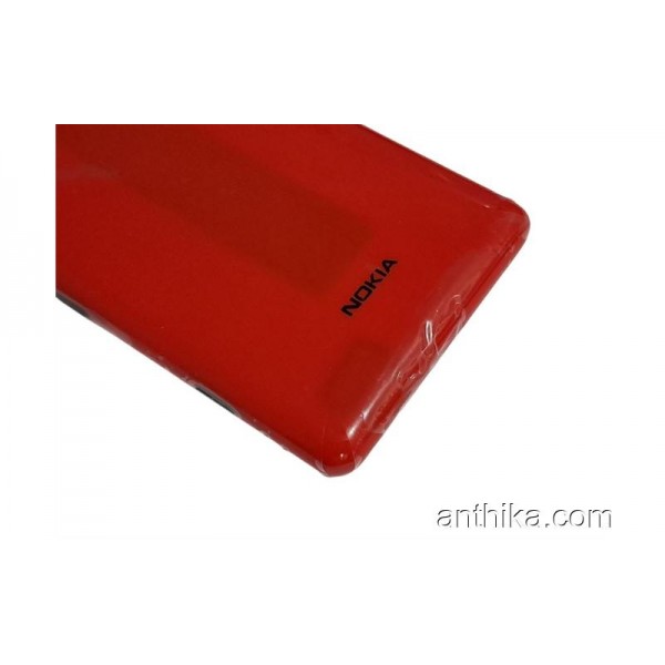 Nokia Lumia 820 N820 Kapak NFC Anten Original Battery Cover Red