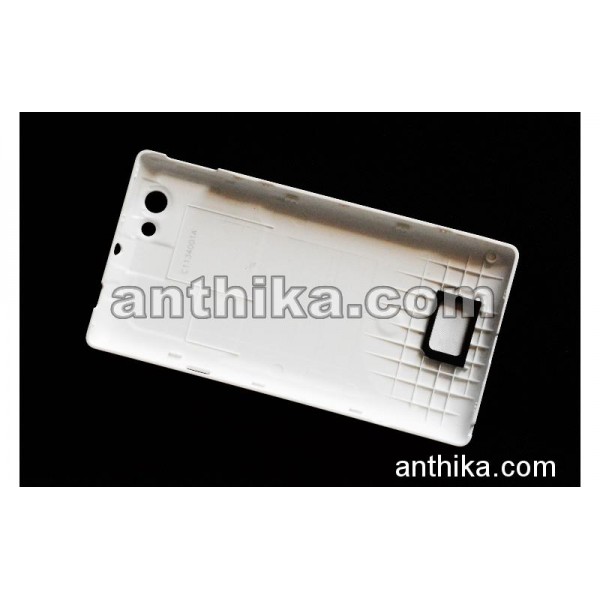 Sony Xperia Miro ST23a Kapak Original Battery Cover White 1265-2260