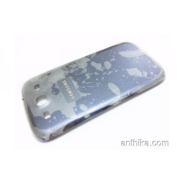 Samsung Galaxy I9300 S3 Kapak Orjinal Battery Cover Navy Blue